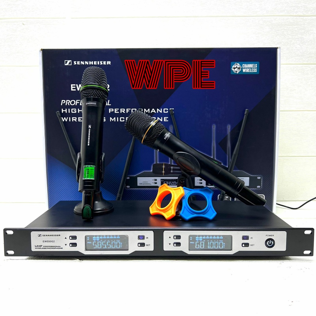 mic wireless sennheiser ew550g2 ew 550g2 ew 550 g2 2mic handheld