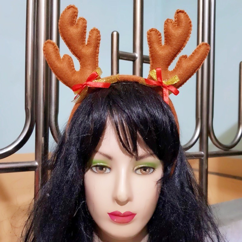 PO 3 HARI Bando Karakter Rusa Tanduk Deer Cmas Merry Christmas Rudolph Topi Natal