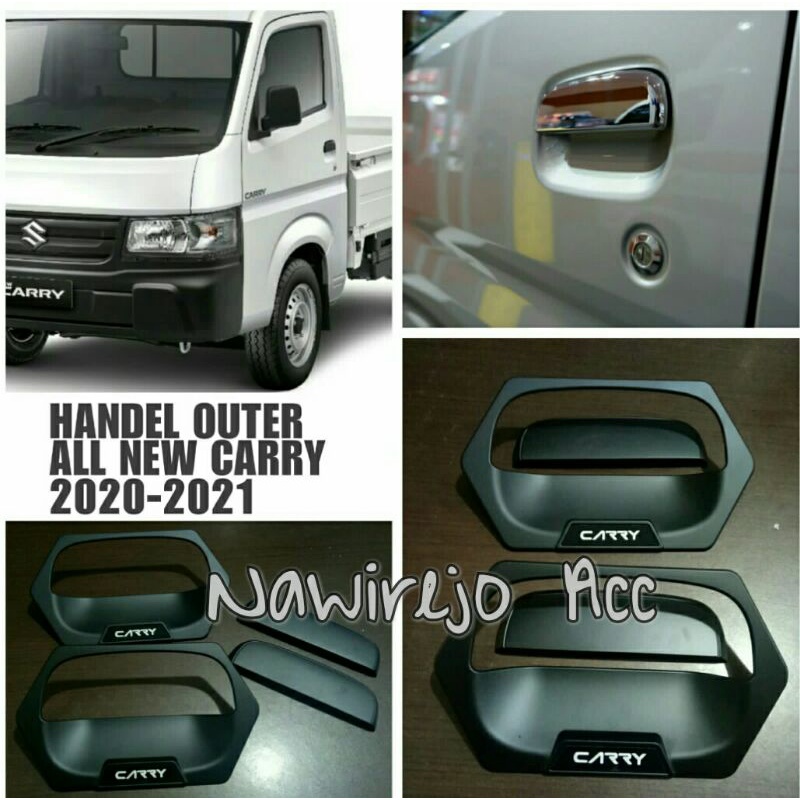 Cover Handel Outer Suzuki Pick Up All New Carry Hitam Doff Logo
