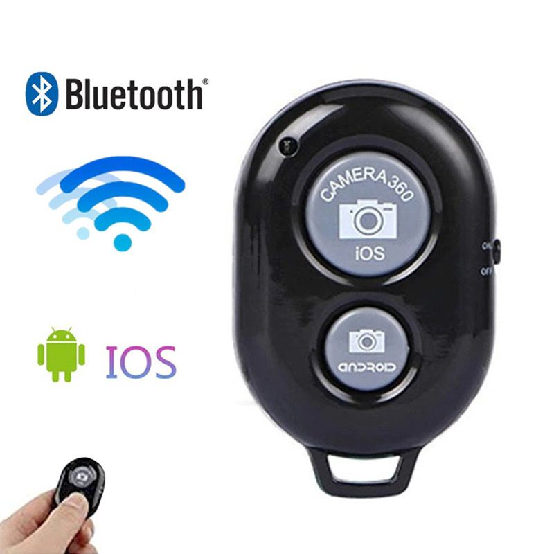 Remot Bluetooth Remote Shutter Kamera Remot Tripod Handphone Androis &amp; Ios