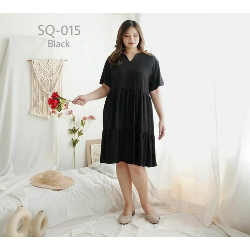 Sandra Dres Jumbo Dress Jumbo Wanita | Dress Big Size| Dress Korea Korea Style | Plus