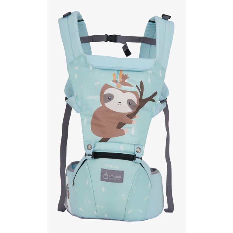 Omiland Gendongan Bayi Depan Model Hipseat Bisa 6 Posisi Sloth Series / Baby Carrier Hipseat Casual