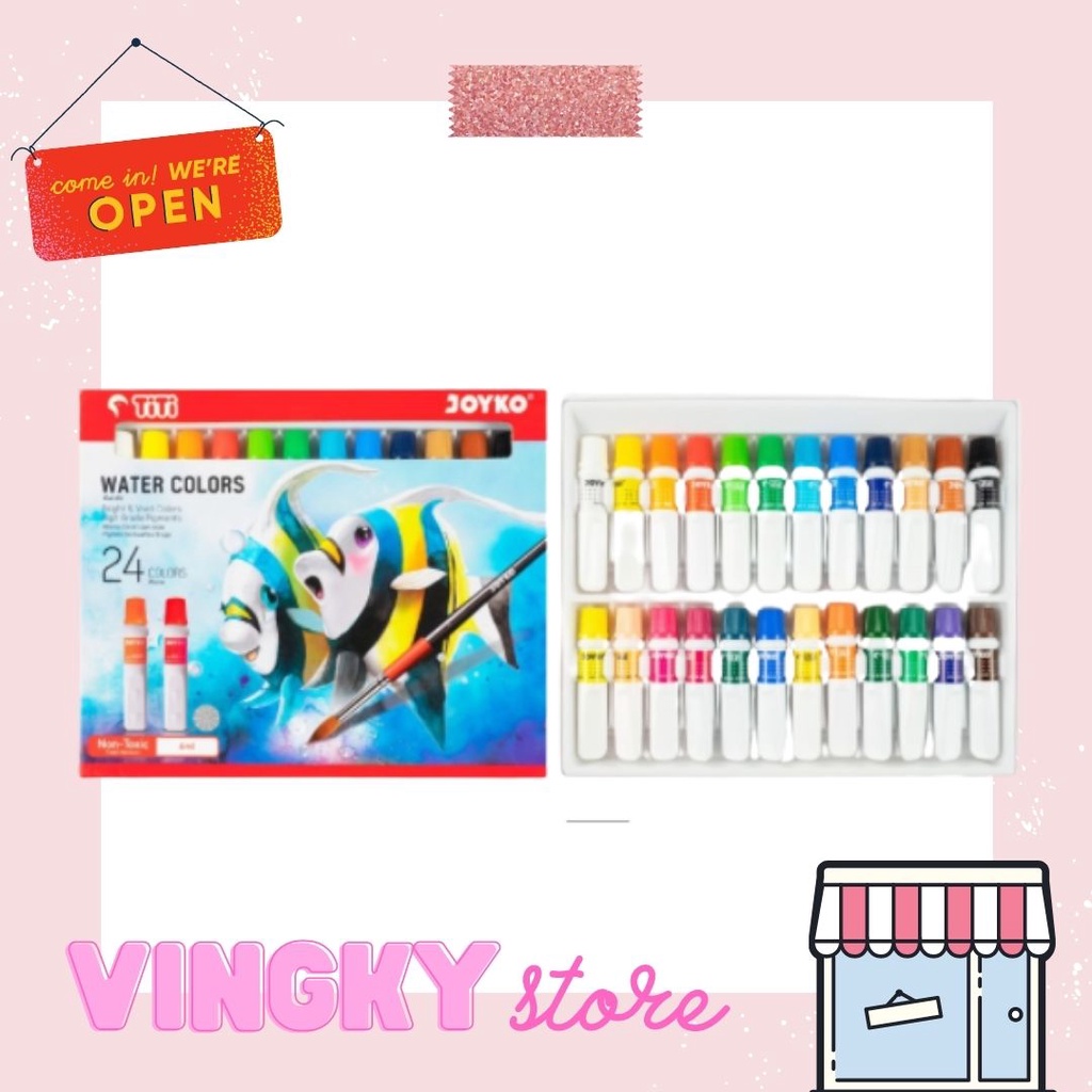 

Cat Air Titi / Watercolor 24 Warna 6ml