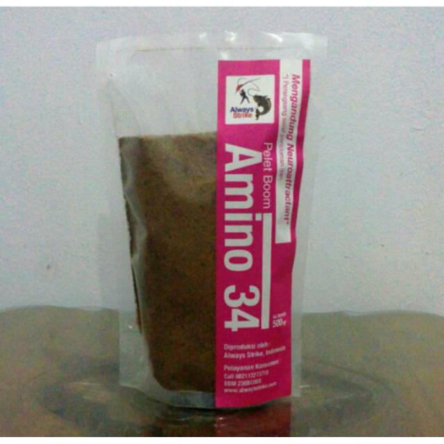 Umpan Pancing Pelet Amino 34 ALWAYS STRIKE Plus Neuroattractant