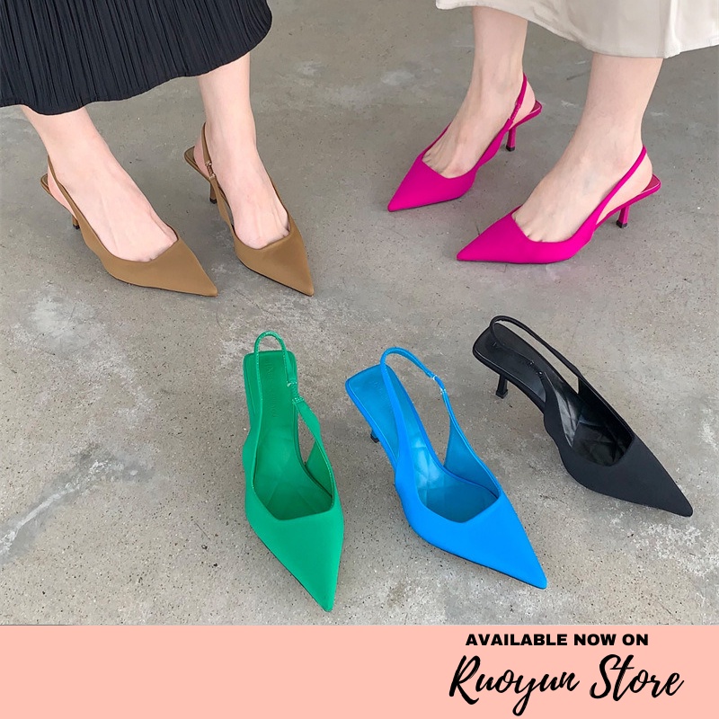 RYX - Raebow Vibrant Sepatu Heels Wanita Fashion Casual / Jalan Jalan - Ori Import