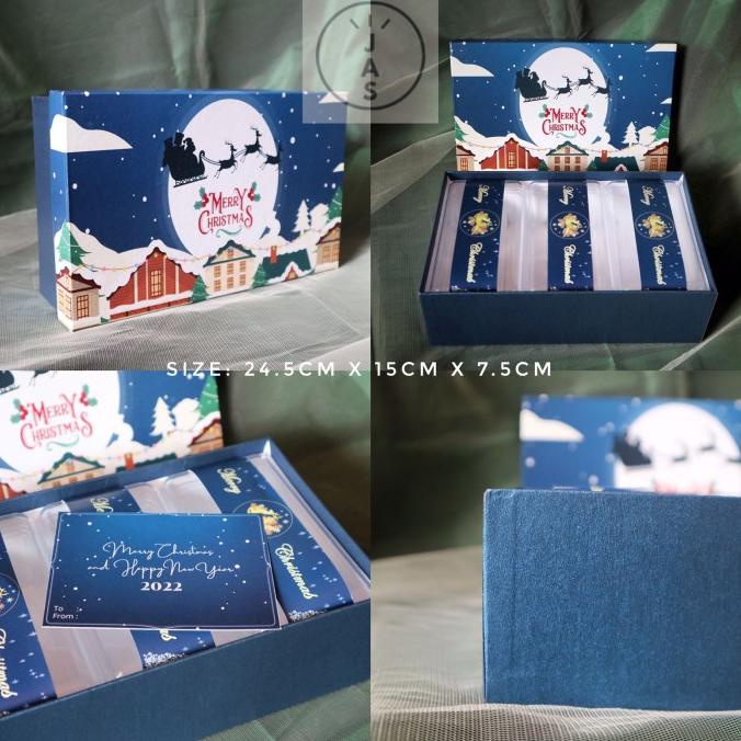 

[COD] kotak kue 24,5x15x7,5 hardbox / handmade / hampers box edisi natal [COD]