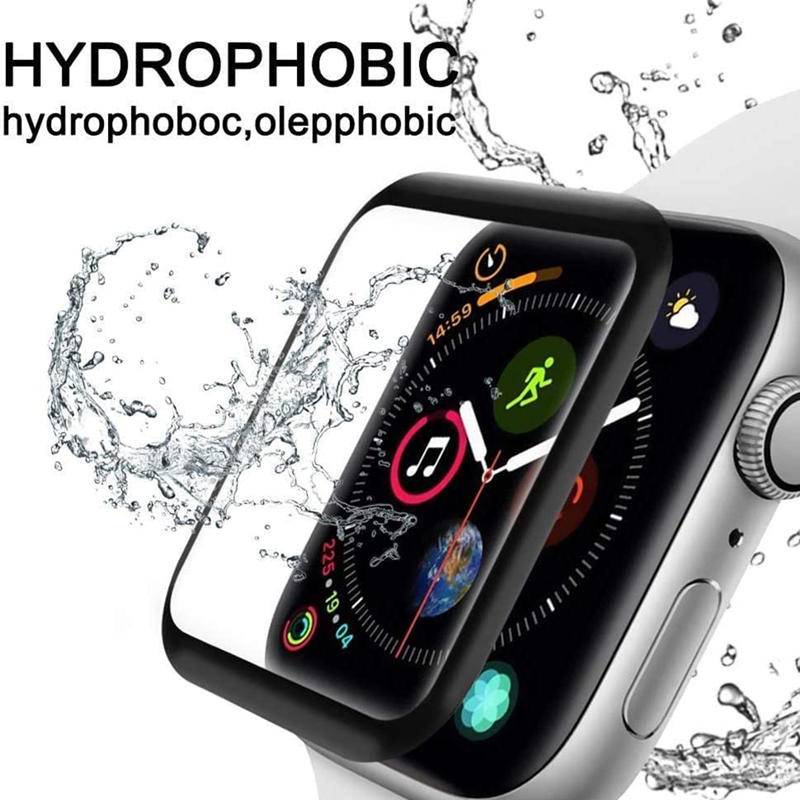 3D Waterproof Full Screen Protector For Apple Watch 7 6 SE 5 4 40mm 41mm 44mm 45mm Not Tempered Soft glass For iwatch Series 3 2 1 38mm 42mm