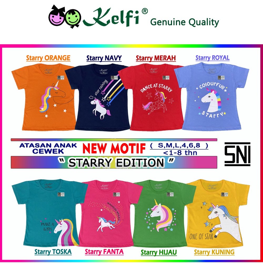 PROMO 10.10 BAJU KAOS ANAK CEWEK =&gt; NEW COLOR