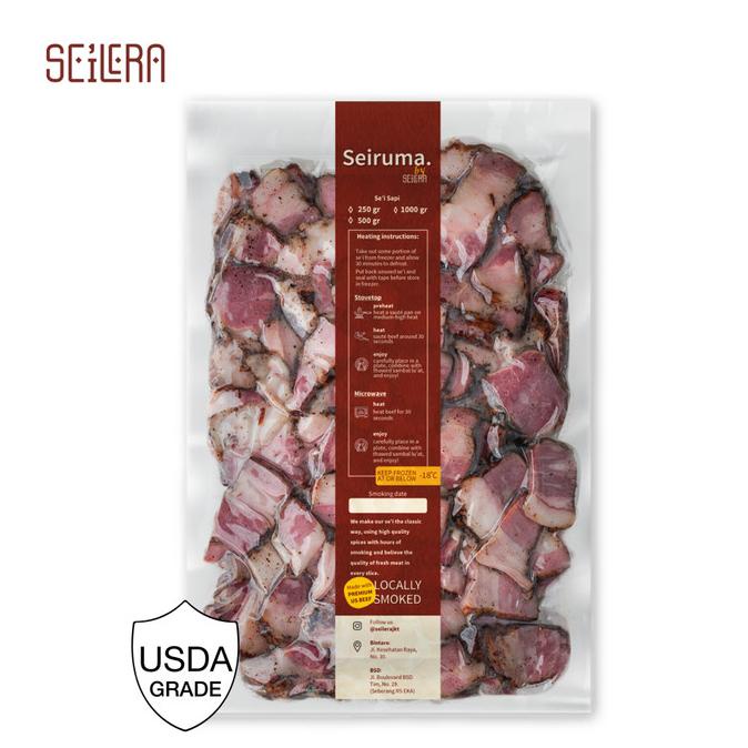 

SEIRUMA - SEI SAPI / DAGING ASAP (1 KG) + SAMBAL LUAT BY SEILERA DFGH5136