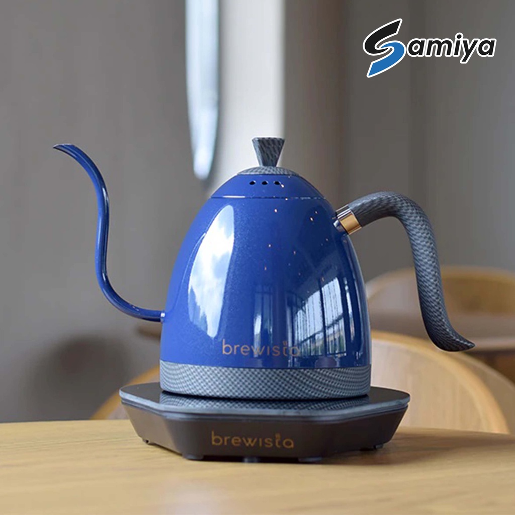 brewista artisan gooseneck kettle electric whole white / teko kopi elektrik pure white color