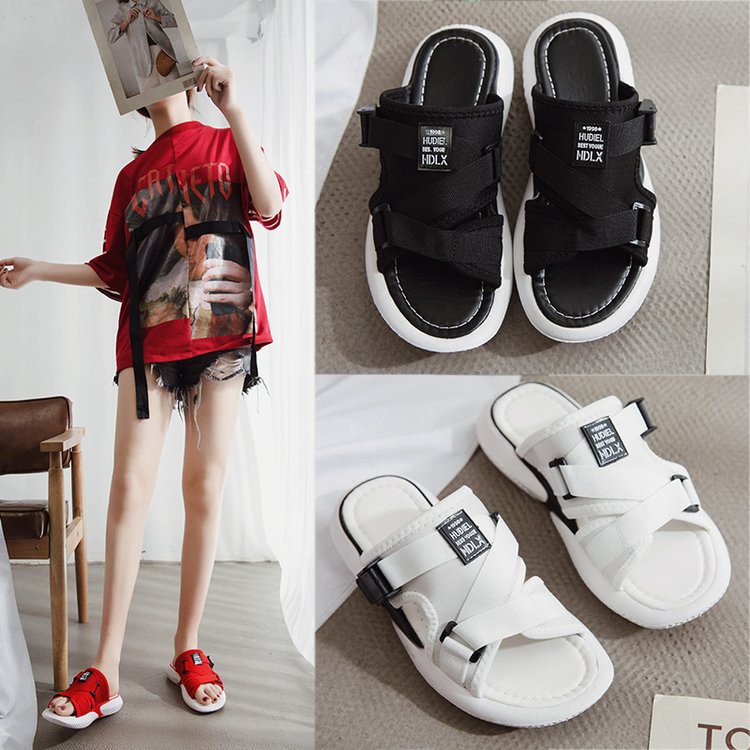 FD Sendal Wanita Import Sandal Cewek Kekinian Ala Korea Slip On Terbaru DI-036