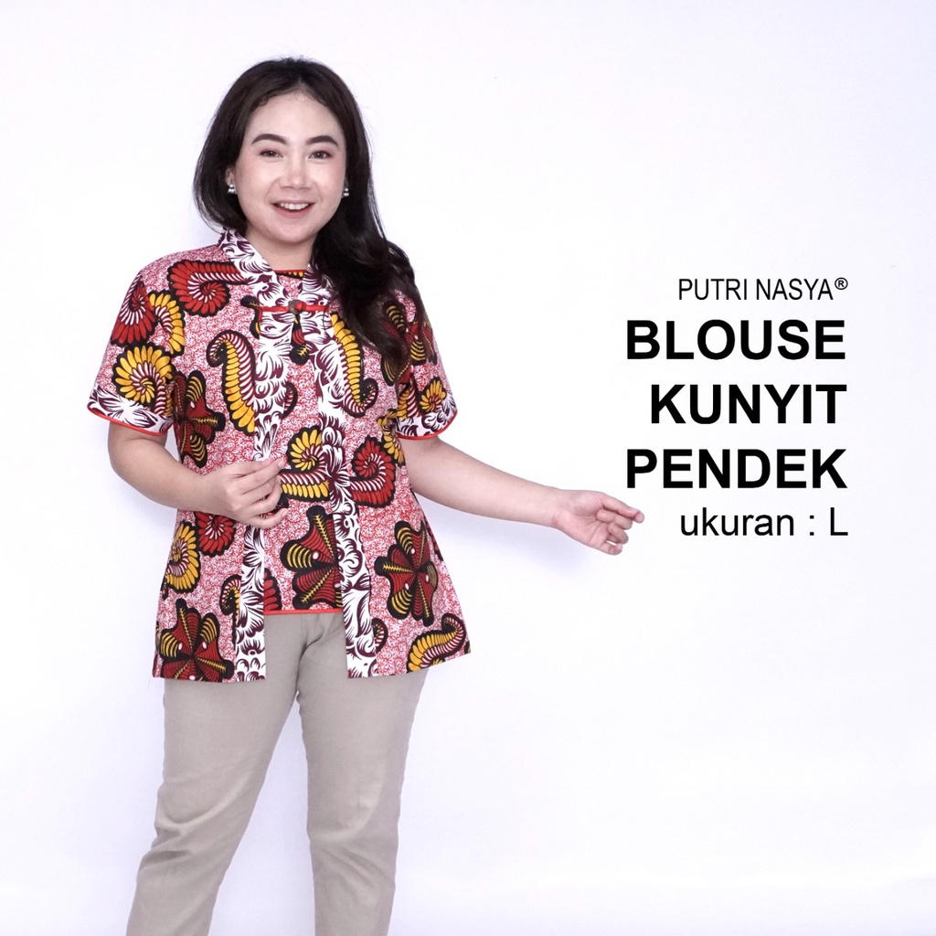 Atasan Batik Jumbo Blouse Big Size Wanita Lengkap S-M-L-XL-2L-3L-4L-5L-6L-7L Model Blus Jumbo Seragam Batik / Atasan Batik Big Size Kantor Kerja / Blus Batik Super Big LD 140 Bahan Katun / Pakaian Kekinian Model Terbaru / Baju Batik Formal Wanita