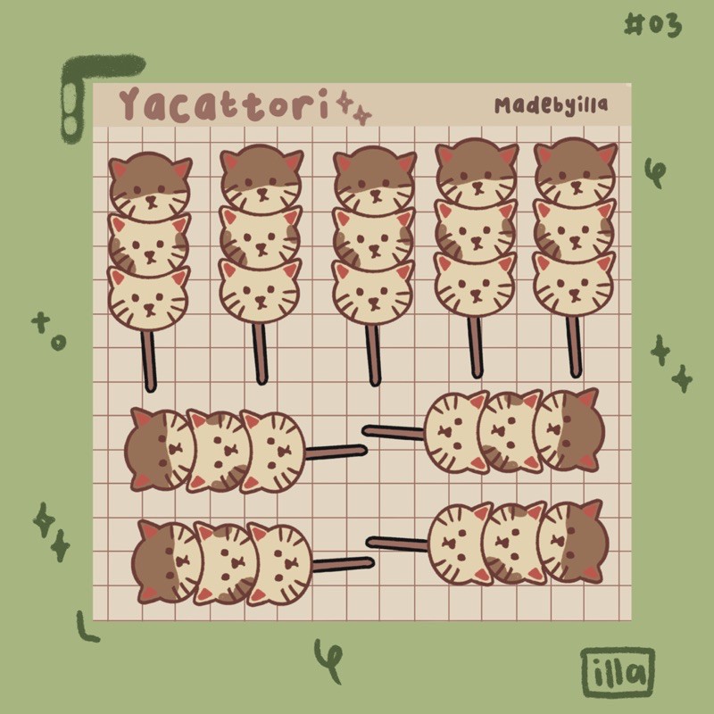 

madebyilla - Yacattori sticker