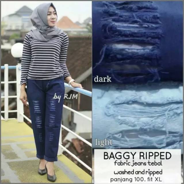  COD JUMBO  XL BAGGY  RIPPED celana  sobek jeans  sobek jeans  
