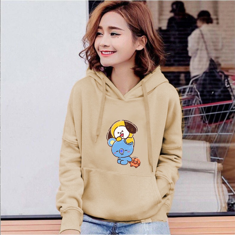 Lilipop.id Sweater Wanita Bts Chimmy Hoodie Jumper Outwear