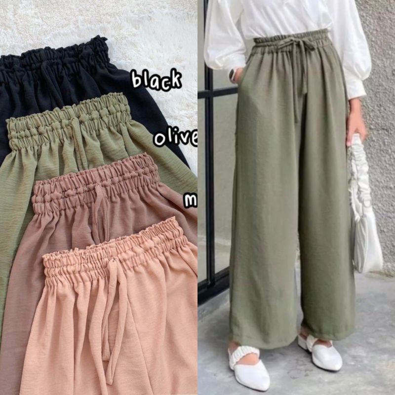 KULOT CRINKLE POLOS / KULOT WANITA PREMIUM/ KULOT PREMIUM / KULOT COMFY/ CELANA KULOT / KULOT BASIC / KULOT TALI