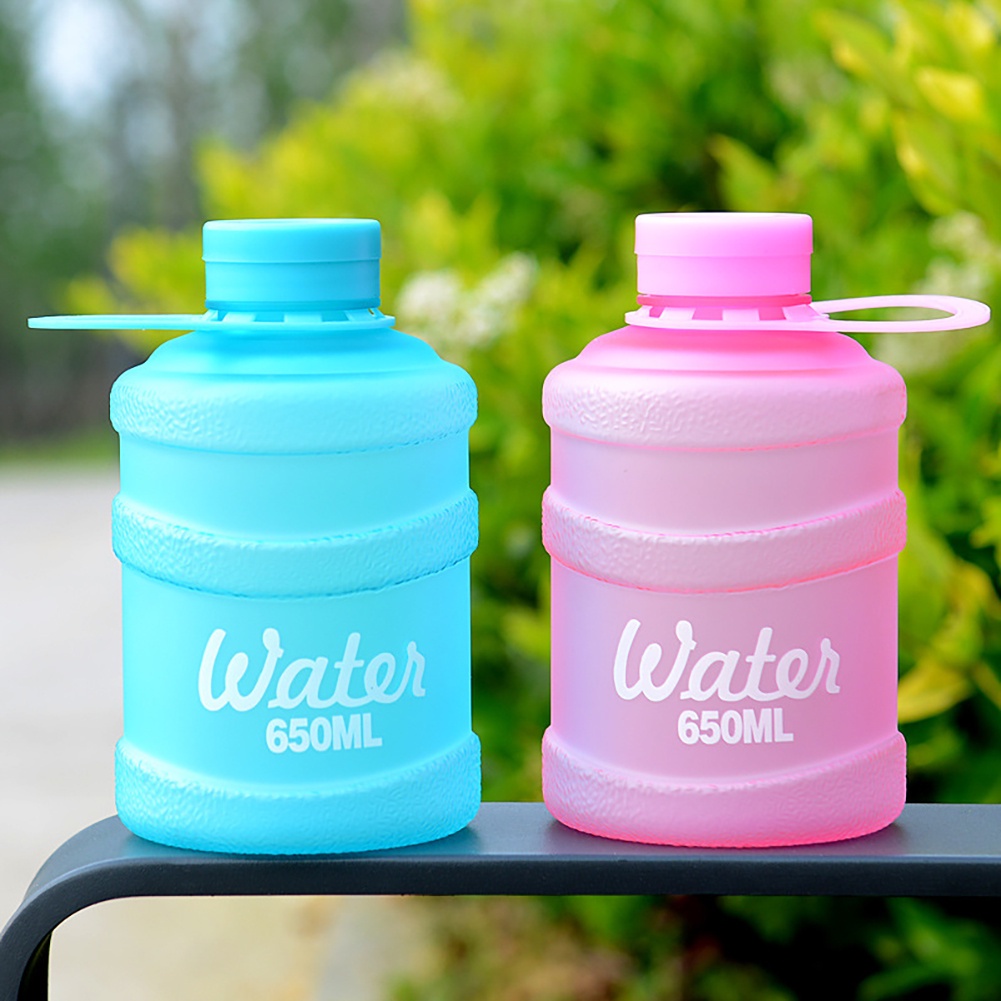 Botol Minum Portable Kapasitas Besar 650ml Bahan Plastik Untuk Anak-Anak