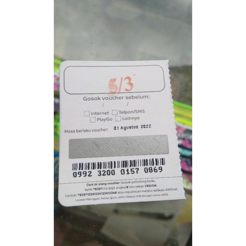 axis 5gb/3hari