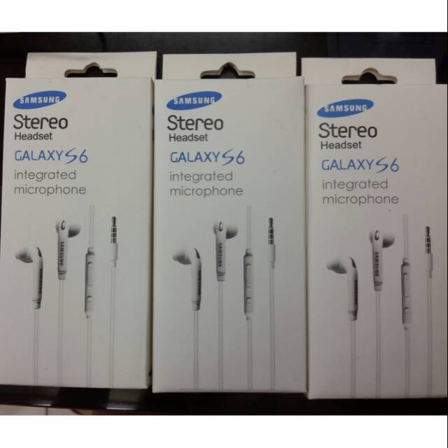 Headset earphone handsfree samsung S6 S5 good quality / handsfree samsung s6 stereo bass