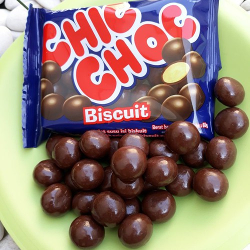 [HALAL] DELFI CHIC CHOC BISCUIT 55 GR / Chocolate Chic Choc Coklat Ball CikCok