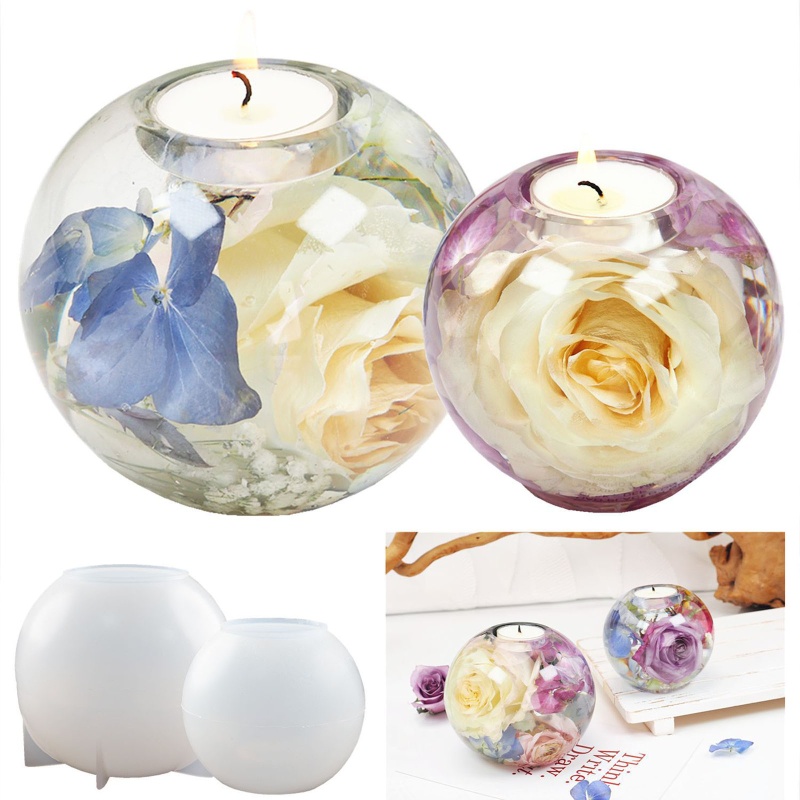 Siy Cetakan Resin Epoxy Bentuk Bulat Bahan Silikon Untuk Kerajinan Tangan Diy