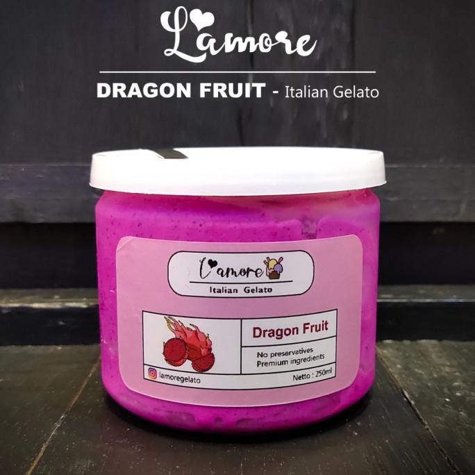 

Dragon Fruit Gelato By Lamore - 250 Ml Termurah