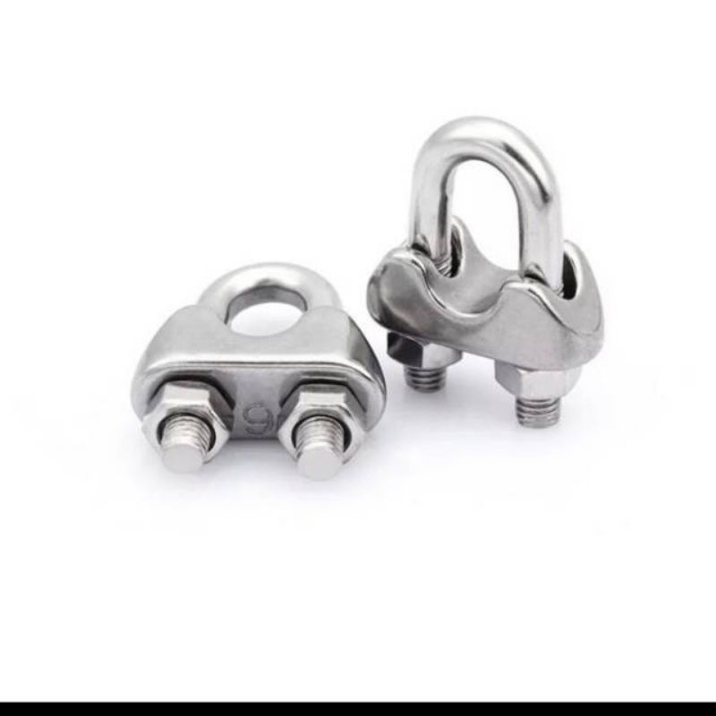 KLEM SELING 6 MM / KLEM SELING WIRE CLIP 6MM / KUKU MACAN 6 MM / KLEM KABEL BAJA 6 MM