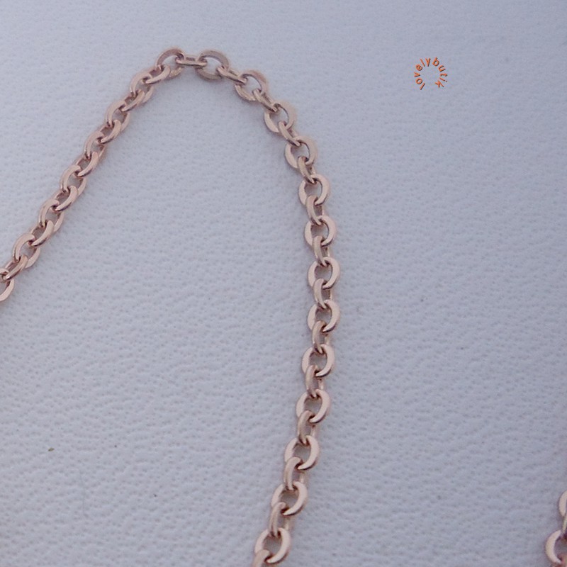 Lovelybutik - Accent Kalung Huruf Titanium Anti Karat Inisial Y Uk 44 cm Warna Rosegold BONUS KOTAK