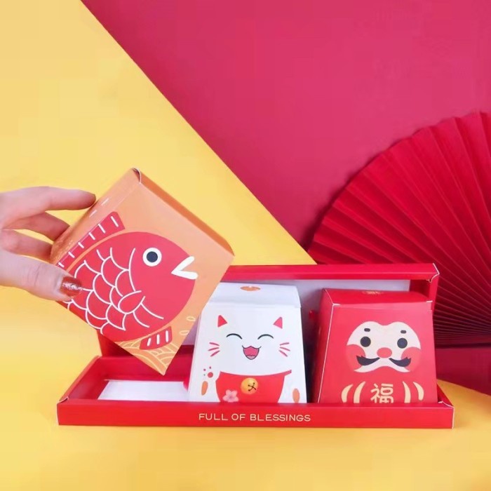 

Hampers Sincia Kotak Imlek / Box Hampers Imlek Kue Kering Cookies 3in1