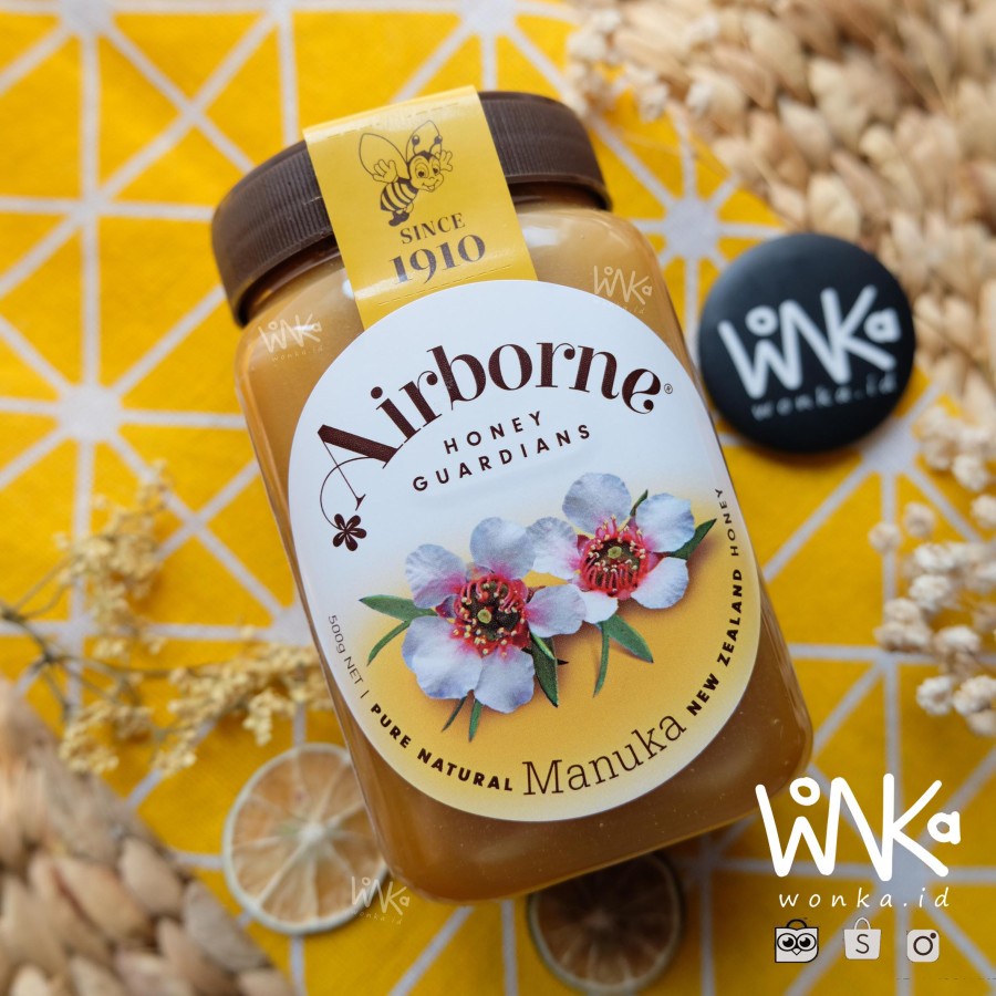 Airborne - Madu Manuka 500 gr - New Zealand Honey - Antibiotik Alami