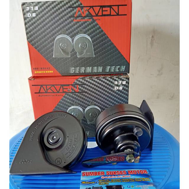 Klakson motor keong Akven deras - klakson mobil Harrier Lexus -