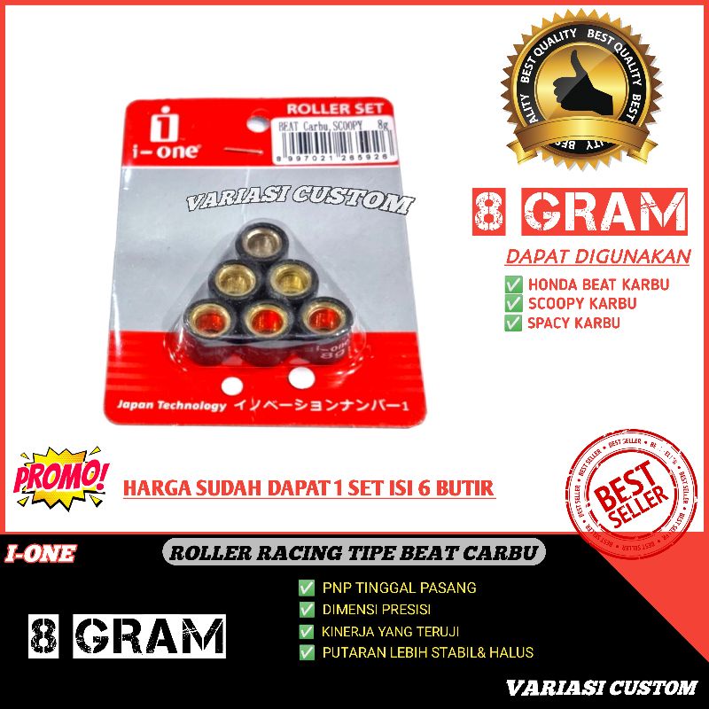 ROLLER ROLER LOLER RULER RACING BEAT KARBU SCOOPY KARBU 8 GRAM GR ORIGINAL I ONE