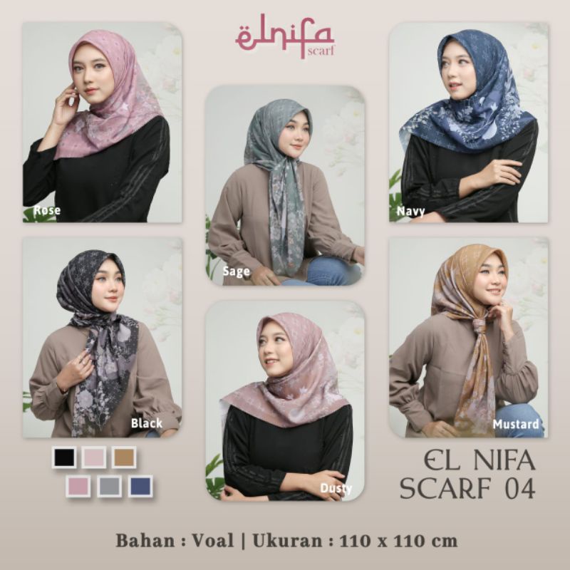Elnifa Scarf 04 ✅ Elnifa ( READY STOK)