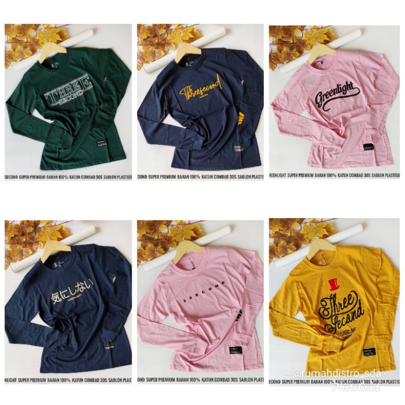 Kaos Raglan - Kaos Distro Cewek - Kaos Cewek Panjang