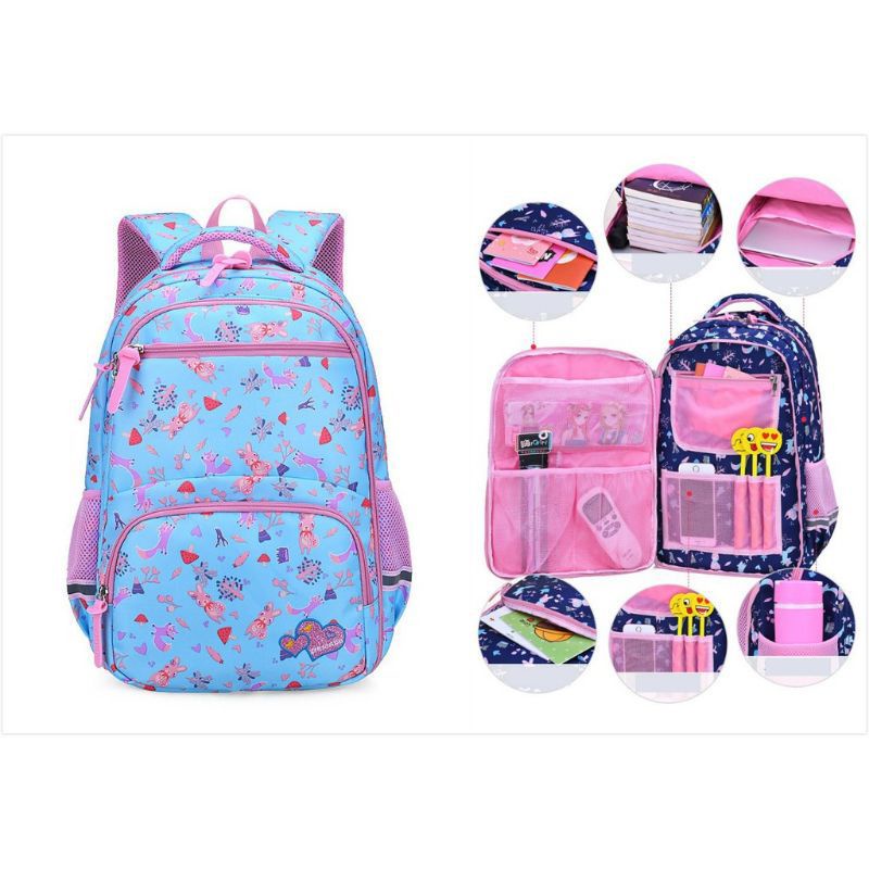 tas ransel sekolah SD-SMP anak perempuan. Alto original