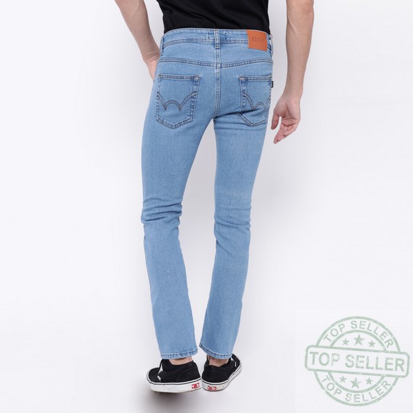 (Celana Murah) Edwin Celana Jeans Slim Fit Pria Panjang Light blue LA 01 - Biru Muda, 31 |DXT