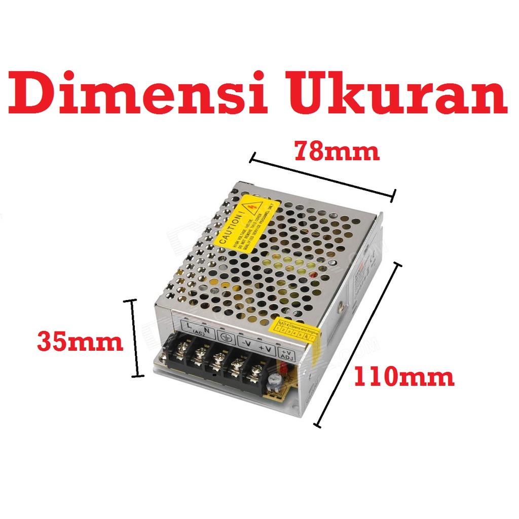[HAEBOT] Power Supply Switching 12V 5A DC PSU Adaptor Adapter Jaring 110/220 VAC 12 V Switch Mini CNC Pencatu Catu Daya CCTV Trafo Elektronika Listrik