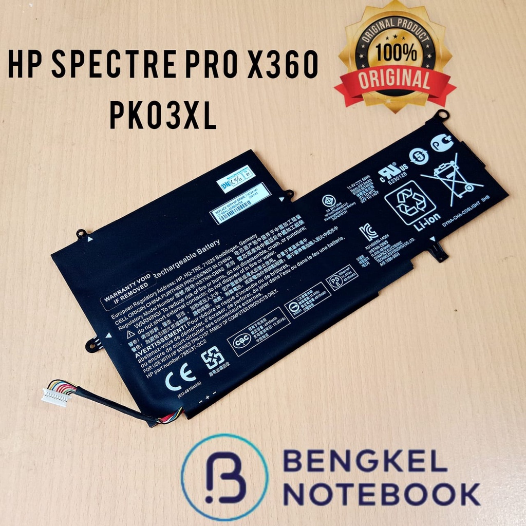 Baterai HP SPECTRE PRO X360 G1 G2 PK03XL 13-4000 14-W 13T-4000