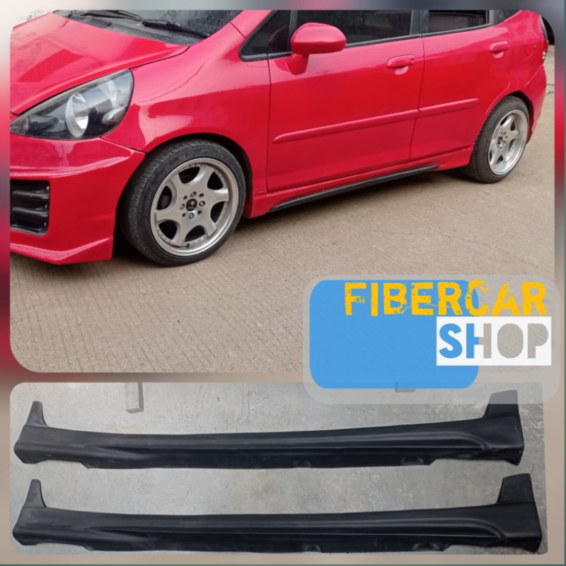 Sideskirt Mugen Honda Jazz GD3 2004-2008 dan Jazz GE8 2009-2014