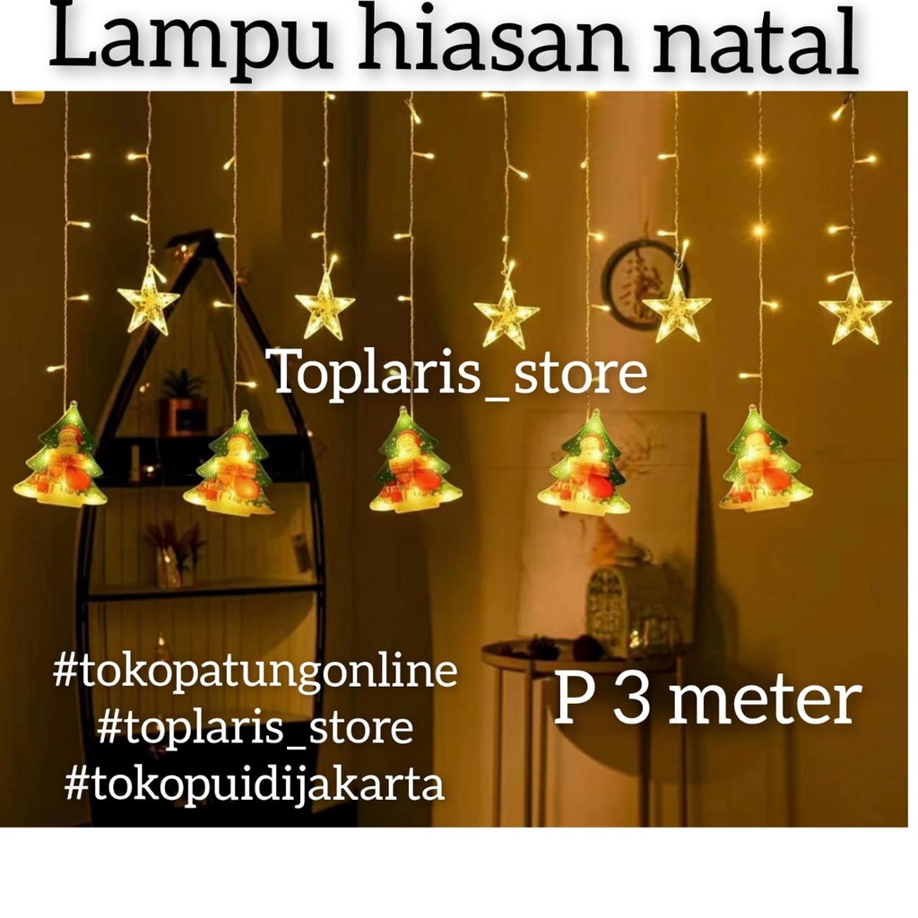 Lampu Natal  LED Unik Lucu Full Nyala 022