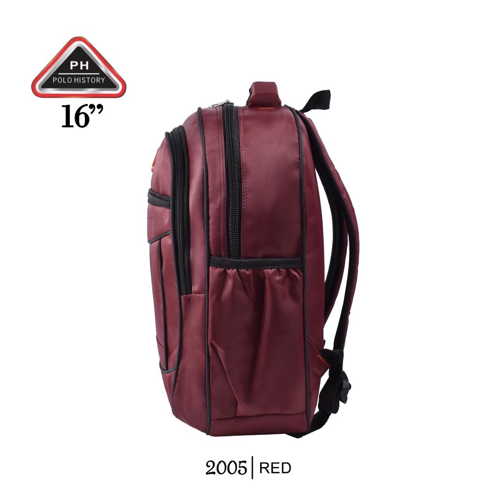 COD / Tas Ransel Sekolah SD / SMP  Polo History 2005 ' 16'inchi / Kuliah / Kerja / laptop { Free Rain Cove Logo }