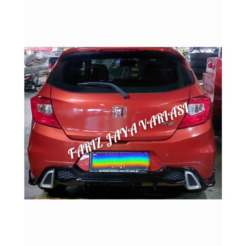 DIFFUSER HONDA BRIO TAHUN 2018-2021 COVER BUMPER BELAKANG BRIO