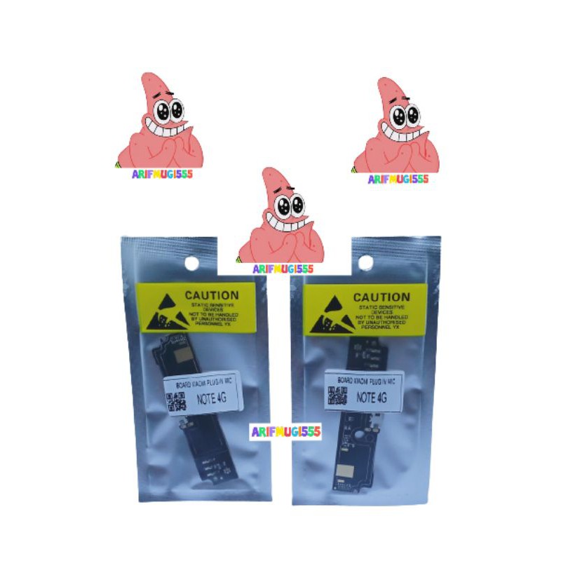FLEXIBLE BOARD CONEKTOR KONEKTOR PAPAN CAS XIAOMI REDMI NOTE 4G PLUG IN MIC ORIGINAL