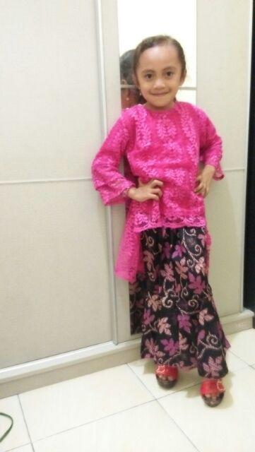 Sb Collection Stelan Atasan Julia Kebaya Kartini Dan Rok Duyung Batik Anak Wanita