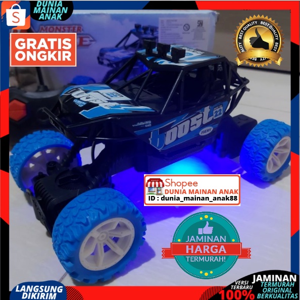 Mobil Remote Control Offroad Ban Karet Rc Car Jeep Rock Crawler Boost Monster mainan anak laki laki