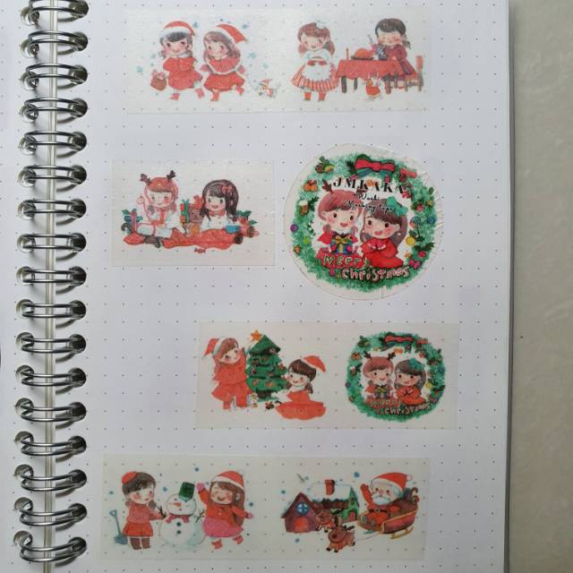 

jmkaka washi tape sample for scrapbook and journal ( per meter )
