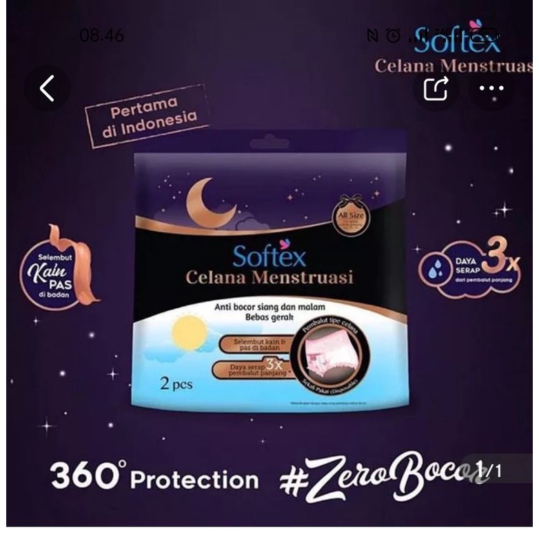softex celana menstruasi