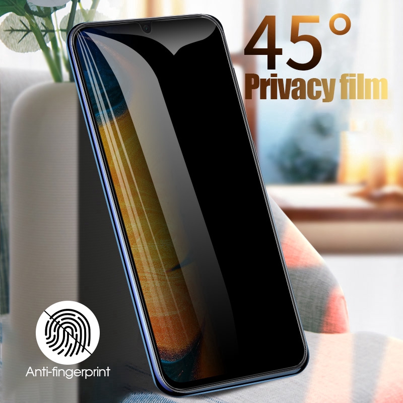 Samsung Galaxy Anti Spy 3D Full Cover Tempered Glass Film / Full Curved Privacy Screen Protector For Samsung Galaxy S9,S9Plus,S8,S8Plus,Note9,Note8,A10,A40,A70,A80,A90