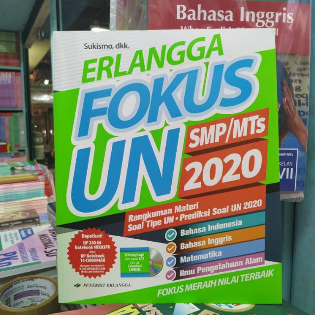 Buku Fokus Un Smp Mts 2020 Penerbit Erlangga Plus Kunci Jawaban Dan Cd Shopee Indonesia
