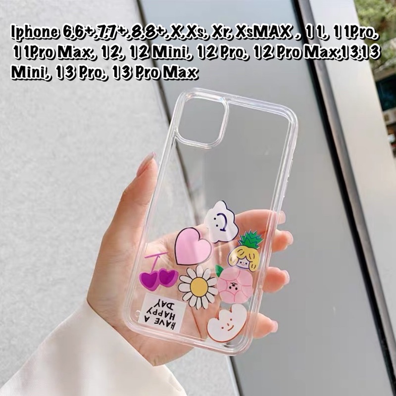 Happy Day Watercase Iphone 6 6s 6s+ 6+ 7 7+ 8 8+ X Xs Xr XsMAX 11 11Pro 11Promax 11 Pro Max 12 mini 13 13Pro 13Promax